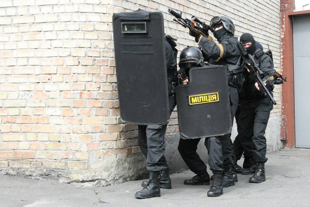 Бойцы отряда "Сокол" УБОП МВД Украины, г. Киев, 2008 год